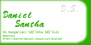 daniel santha business card